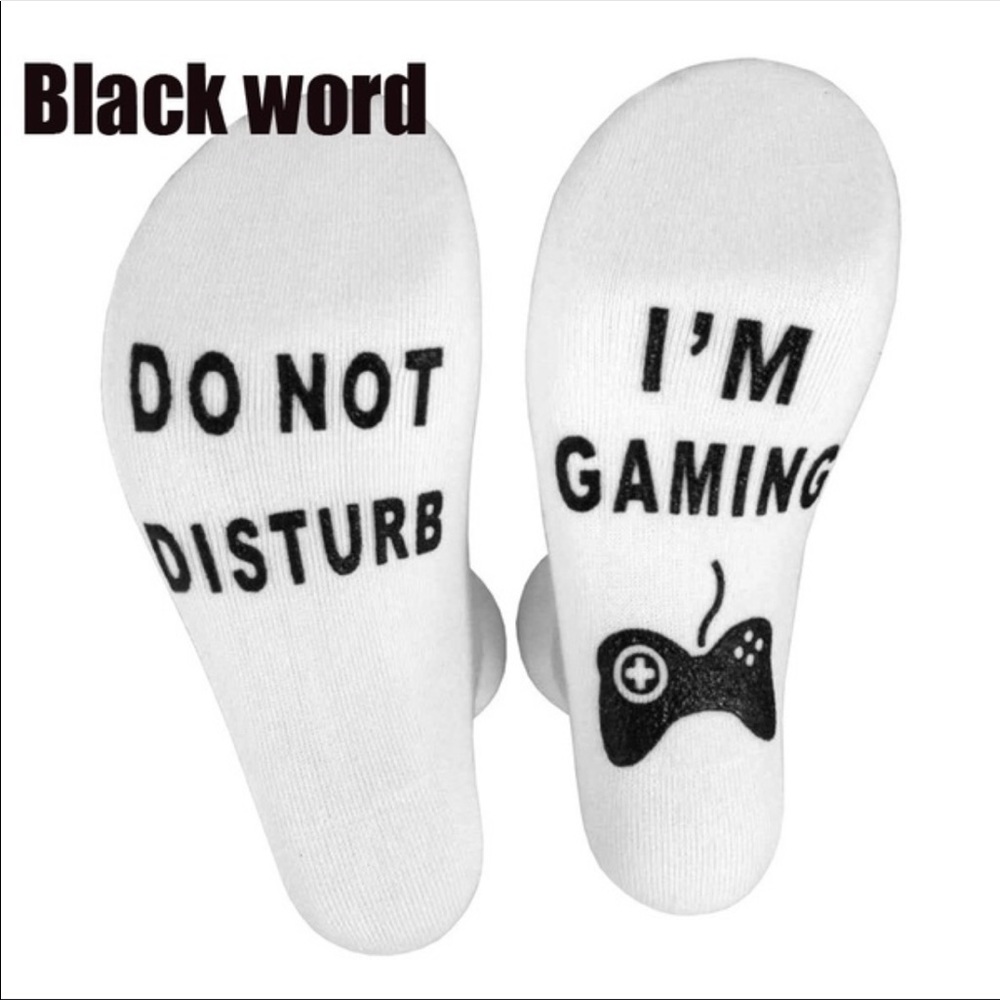 Do Not Disturb I’m Gaming socks